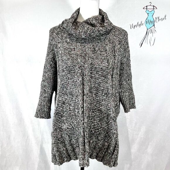 Matilda Jane chunky knit oversized marled cowl neck sweater size XS/S - Picture 3 of 8